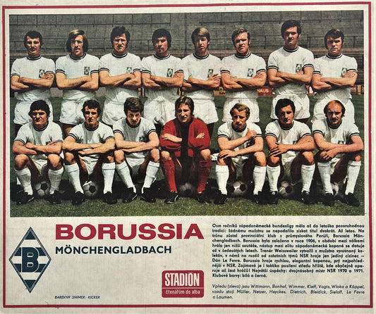 POSTER BORUSSIA MONCHENGLADBACH 1971