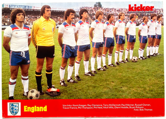 KICKER 1982 ENGLAND POSTER